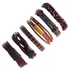 Aliexpress Mais Vendido Acredite Comércio Exterior Conjunto de Couro Pulseira Masculina Cordão de Couro Trançado Vintage Acessório de Mão DIY