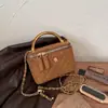Bolso de Mano Caja con Textura de Felpa Gamuzada Estilo Coreano Moda Cadena de Cuadrícula de Diamantes Bolso Cruzado de Hombro Ins Nicho Temperamento