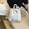 Mini Mochila de Viaje Lunares Encaje Mochila con Cordón para Niñas Dibujos Animados Lindo Gatito Bebé Solapa Bolso Escolar