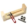 Set de Herramientas para Tejer Cuerda a Mano con Marco de Madera DIY Tijeras Cuerda Trenzada Cuentas Ganchillo de Tres Vías Placa de Plomo
