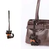 Bufanda de Moda y Lujosa con Borlas y Colgante de Gatito, Nuevo Llavero Lindo de Cuero, Pequeño Accesorio de Regalo