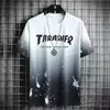 Transfronterizo 2026 Verano Nuevo Marca de Moda para Hombre Camiseta de Cuello Redondo Camiseta Juvenil Estilo Coreano Casual Holgada Top de Manga Corta para Hombre