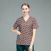 Ropa de lavado a mano, ropa quirúrgica estampada de manga corta para médicos, ropa de trabajo para salón de belleza oral para mujeres, ropa de algodón para cepillos de manos de hospital para mascotas para hombres
