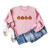 Amazon eBay Estación independiente europea y americana Suéter de mujer holgado de manga larga con cuello redondo y estampado de calabaza que combina con todo