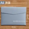 Maletín de Piel Exclusivo Transfronterizo Carpeta de Archivo para Documentos Papel A4 Maletín de Documentos de Negocios Bolsa para Guardar Recibos