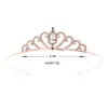 Niños y Niñas Princesa Corona Simple Linda Diadema Bebé Festival Actuación Accesorios para el Cabello Corona de Cumpleaños Corona para Pastel