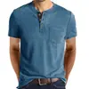 Camiseta Táctical Henry de Manga Corta con Cuello Redondo para Hombre de Exterior Amazon Camisa Poio Casual Clásica Europea y Americana para Hombre