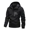 Jaqueta Masculina de Comércio Exterior Roupas de Assalto para Exterior Jaqueta com Capuz Forrada de Lã Outono e Inverno Jaqueta Masculina de Cor Sólida Casaco Atacado