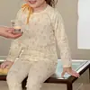 2026 Nuevo Conjunto de Ropa de Otoño para Bebé Algodón Puro Clase A Pijama Infantil Niñas Pequeñas Ropa Interior Térmica Engrosada Niños