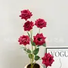 Planta de flor de simulación roja flor escena de boda al aire libre diseño decoración de interiores auditorio fábrica de flores artificiales venta al por mayor