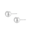 Pendientes Transfronterizos para la Cicatrización de Perforaciones, Pasadores Redondos de Acero con Perlas, Pendientes de Frijol de Perla Blanca Imitación, Venta al por Mayor en Cantidad para la Cicatrización de Perforaciones