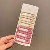 Grampo de Cabelo Onda Quadrada Dopamina Feminino Novo Estilo 2024 Grampo BB para Cabelo Quebrado Grampo para Franja Dianteira Grampo para Cabeça
