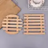 Pad de Bambú para Estirar Alambre Pad Aislante Térmico Pad Redondo de Bambú Pad de Bambú y Madera Pad para Tazón Pad para Olla de Arena Manteles Cuadrados Antiescaldado Posavasos Artesanías de Bambú
