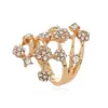 Anillo de joyería transfronterizo moda temperamento diamante anillo de pavo real personalidad femenina aleación pulsera anillo anillo mujeres