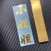 Calcomanías Metálicas en la Parte Trasera de la Funda del Teléfono Móvil con Logotipo Dorado Pegamento de Cristal DIY Hecho a Mano Joyería DIY