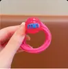 Elásticos de Cabelo Coloridos Doces para Meninas, Argolas de Toalha Amigáveis para Cabelos de Bebê, Elásticos de Borracha de Alta Elasticidade para o Cabelo de Meninas