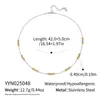 Collar de Cuentas Bicolor de Estilo Europeo y Americano de Moda con un Toque de Lujo, Estilo Ins Sencillo, Joyería de Acero Inoxidable Color Oro 18K que Conserva el Color para Mujer