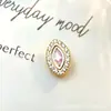 Aretes Serie Oro Rosa F136 Aleación de Titanio 2 Piezas G23 Titanio Rosca Interna Zirconia Studs Labret Aretes Joyería para Piercing