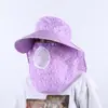 Chapéus de Sol para Primavera e Verão para Mulheres, Chapéus com Proteção Solar, Chapéus Cachecol, Chapéus que Cobrem o Rosto, Chapéus que Protegem o Pescoço, Chapéus para Colher Chá, Chapéus de Ciclismo com Abas Largas, Estilo Fresco e Doce
