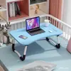Mesa de Cama Plegable Multifuncional Mesa Pequeña Simple Dormitorio Universitario Mesa para Laptop Mesa para Perezosos