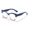 Gafas de Ojo de Gato Antiluz Azul Empalmadas Estilo Nuevo Retro Transfronterizas para Mujer, Modernas y a la Moda, Versátiles y Adelgazantes