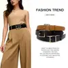 Cinto Decorativo Versátil Estilo Coreano Casual Feminino para Meninas, Unissex Largo com Fivela de Pino em Couro, Fabricante de Ponta