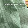 Novo tecido de algodão jacquard xadrez tecido de gaze de algodão tecido de roupas infantis primavera e verão camisa vestido tecido