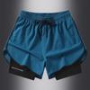 Shorts de treinamento de atletismo de comércio exterior Shorts esportivos de corrida masculinos Secagem rápida Maratona esportiva Estudantes Exame físico de verão Calças de três pontos