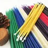 Velas Clássicas Finas de Cera de Abelha de 7 Cores em Vermelho, Verde, Amarelo, Preto, Branco, Azul e Roxo; Cera de abelha; Velas Tradicionais Mergulhadas Feitas à Mão