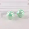 Contas Perfuradas de Cor Sólida Galvanizadas Cor Mágica AB Furo Reto Contas Redondas Pulseira DIY Corrente para Celular Acessórios de Joias Acrílicos