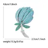 Nova Broche Criativo de Strass Gota de Óleo Fruta Bergamota Moda Fofo Versátil Unissex Pin Insígnia Joia