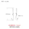 Pendientes de perla de luna de diseño japonés y coreano simple, accesorios de soporte vacío, pendientes hechos a mano para bricolaje, pendientes con gancho para la oreja de cuentas de jade, cera de abeja de jade