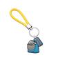 Llavero de cuerda trenzada creativo de la serie Amazon Red, accesorios para llavero, llavero de cuerda de cuero trenzado con dibujos animados