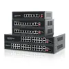 Conmutador POE Gigabit de 100 m, 4 puertos, 5/6/8/16/24 puertos, 48 V, fuente de alimentación estándar, monitoreo, compatible con Haikang Dahua