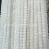 Jade Blanco de Seda Dorada de Xinjiang Natural Cuentas Sueltas Tira Larga Cuentas Redondas de Jade Blanco Accesorios para Manualidades Collar con Cuentas Pulsera Producto Semi-Terminado