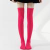 Calcetines de Navidad para Mujer, Calcetines de Halloween, Calcetines de Tubo Alto, Cosplay de Festival Europeo y Americano, Calcetines Largos de Tubo de Color Sólido, Medias