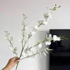 Venda Quente Transfronteiriça Orquídea Dançante Flor Artificial Cores de Outono Decoração de Casa Sala de Estar Mesa de Jantar Orquídea Dançante Artificial Flor Falsa Atacado