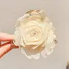 Presilha de Cabelo Flor para Cabelos Grossos na Parte de Trás da Cabeça, Presilha de Cabelo Laço Bonita e Simples, Tamanho Grande para Mulheres, Popular Presilha Tubarão de Acrílico