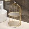 Banheiro estilo europeu gaiola de pássaro para banheiro prateleira de armazenamento tampo de mesa de lavagem cosméticos perfume Ferro coisa boa compartilhando