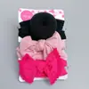 Accesorios para el cabello para niños europeos y americanos tres piezas dona lazo banda de nailon para el cabello diadema bohemia para bebé tres piezas