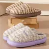 MT-6316 Novas Pantufas de Algodão Outono/Inverno para Mulheres, Sapatos de Algodão Peluciados para Casa para Casais