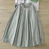 Camisa de Mujer Verano Estilo Retro Japonés Dulce Cuello Alto de Pétalos Mangas Abullonadas Diseño Holgado Casual