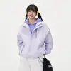 NASA ABOUT Jaqueta com Capuz Masculina Duas Peças para Primavera e Outono, Jaqueta de Trabalho Casual Solta à Prova de Vento para Adolescentes