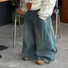 Tai Ru 2026 Invierno Nuevo Estilo Coreano Para Niños Color Sólido Versátil Más Terciopelo Pantalones de Mezclilla Mono Infantil de Terciopelo Cálido Pantalones Largos