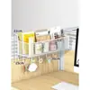Cesta Suspensa de Mesa Cesta Suspensa para Dormitório Caixa de Suprimentos de Mesa Prateleira de Armazenamento para Escritório Organizador de Estação de Trabalho
