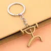 Chaveiro Criativo de Metal com Logo de Diversos Esportes Bicicleta Corrida Levantamento de Peso Futebol Basquete Chaveiro Pequeno Presente