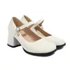 Zapatos de una sola capa 2024 tacón alto modelo flash pasarela zapatos talla 43 zapatos talla grande mujer 40 tacón grueso zapatos de cuero tela comercio exterior zapatos de pasarela