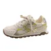 Sapatos Femininos Modernos 2026 Nova Primavera Tênis Estilo Gat com Solado Macio, Malha Respirável e Solados Espessos, Tênis Casual Esportivo Estilo Pai