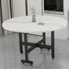 Mesa de Jantar Dobrável para Uso Doméstico, Adequada para Apartamentos Pequenos, Sala de Jantar, Mesa Redonda Dobrável Móvel para Moradia Alugada Mesa com 70% de Desconto