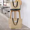 Bolsas de tote de papel kraft compuesto, bolsas de tote de tienda de ropa de alta gama, logo personalizado, empaque de regalo de uso general para centros comerciales, venta al por mayor